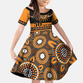 Tigers NAIDOC Week Personalised Kid Short Sleeve Dress Aboriginal Torres Strait Islanders Vibe