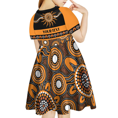 Tigers NAIDOC Week Personalised Kid Short Sleeve Dress Aboriginal Torres Strait Islanders Vibe
