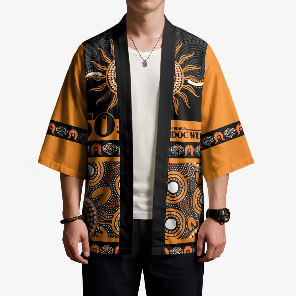 Tigers NAIDOC Week Personalised Kimono Aboriginal Torres Strait Islanders Vibe