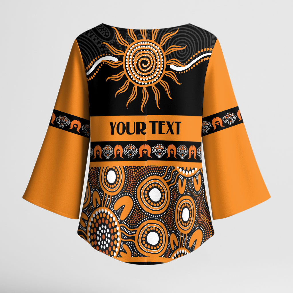 Tigers NAIDOC Week Personalised Kimono Sleeve Blouse Aboriginal Torres Strait Islanders Vibe