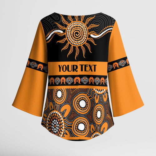 Tigers NAIDOC Week Personalised Kimono Sleeve Blouse Aboriginal Torres Strait Islanders Vibe