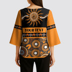 Tigers NAIDOC Week Personalised Kimono Sleeve Blouse Aboriginal Torres Strait Islanders Vibe
