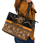 Tigers NAIDOC Week Leather Tote Bag Aboriginal Torres Strait Islanders Vibe