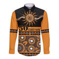 Tigers NAIDOC Week Personalised Long Sleeve Button Shirt Aboriginal Torres Strait Islanders Vibe