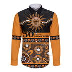 Tigers NAIDOC Week Personalised Long Sleeve Button Shirt Aboriginal Torres Strait Islanders Vibe