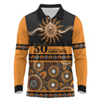 Tigers NAIDOC Week Personalised Long Sleeve Polo Shirt Aboriginal Torres Strait Islanders Vibe