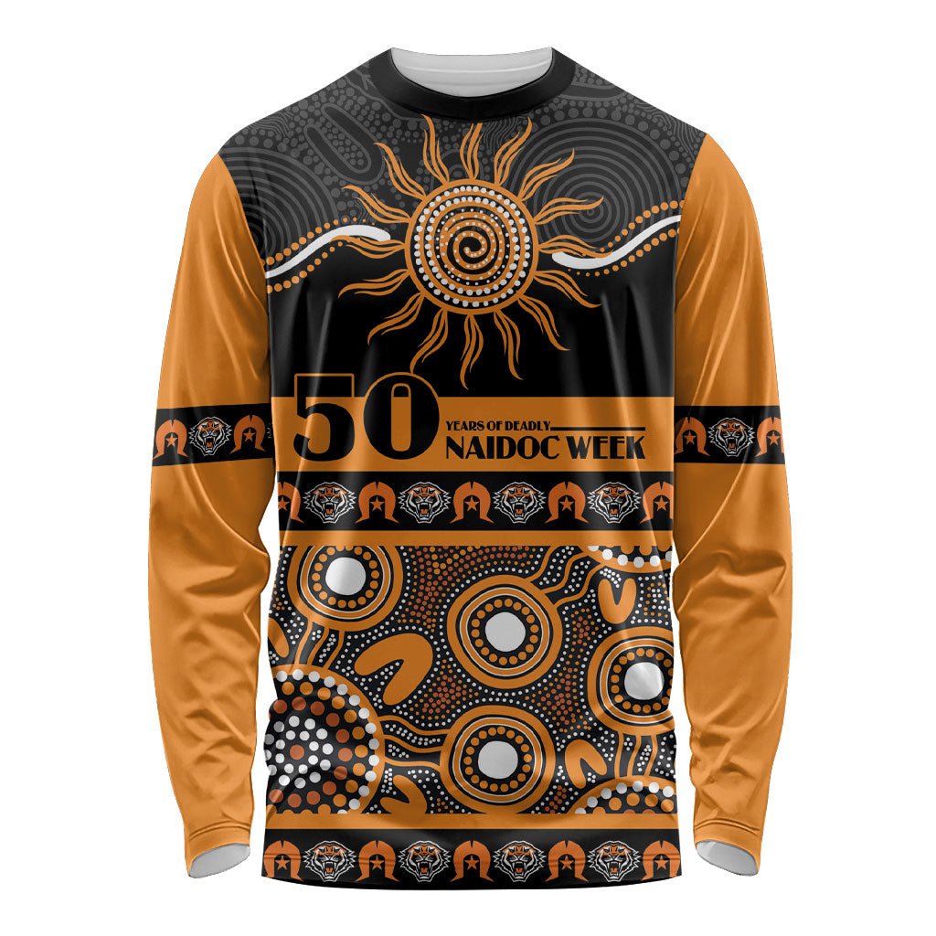 Tigers NAIDOC Week Personalised Long Sleeve Shirt Aboriginal Torres Strait Islanders Vibe