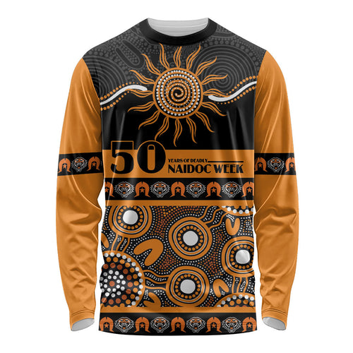 Tigers NAIDOC Week Personalised Long Sleeve Shirt Aboriginal Torres Strait Islanders Vibe