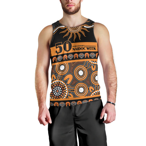 Tigers NAIDOC Week Personalised Men Tank Top Aboriginal Torres Strait Islanders Vibe