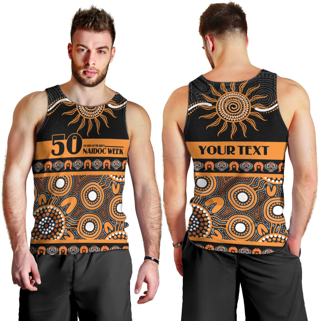 Tigers NAIDOC Week Personalised Men Tank Top Aboriginal Torres Strait Islanders Vibe
