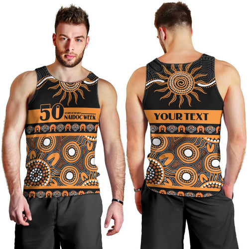 Tigers NAIDOC Week Personalised Men Tank Top Aboriginal Torres Strait Islanders Vibe