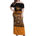 Tigers NAIDOC Week Personalised Off Shoulder Maxi Dress Aboriginal Torres Strait Islanders Vibe