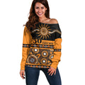 Tigers NAIDOC Week Personalised Off Shoulder Sweater Aboriginal Torres Strait Islanders Vibe