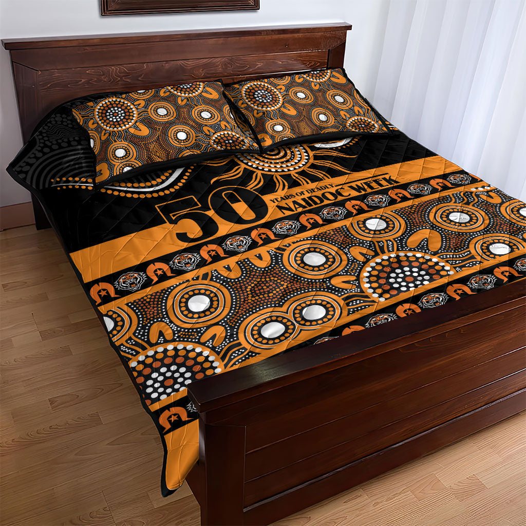 Tigers NAIDOC Week Quilt Bed Set Aboriginal Torres Strait Islanders Vibe