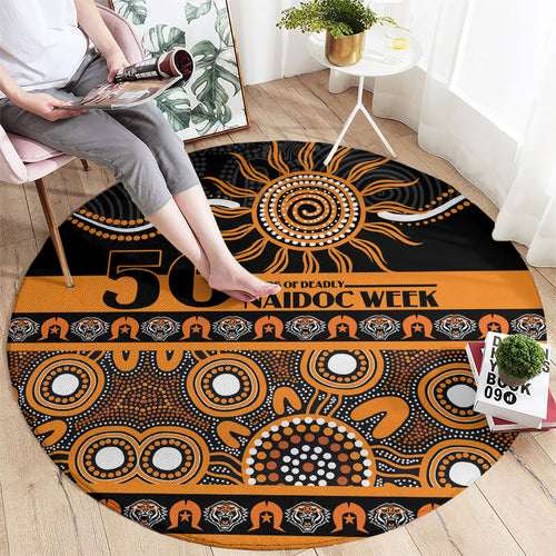 Tigers NAIDOC Week Round Carpet Aboriginal Torres Strait Islanders Vibe