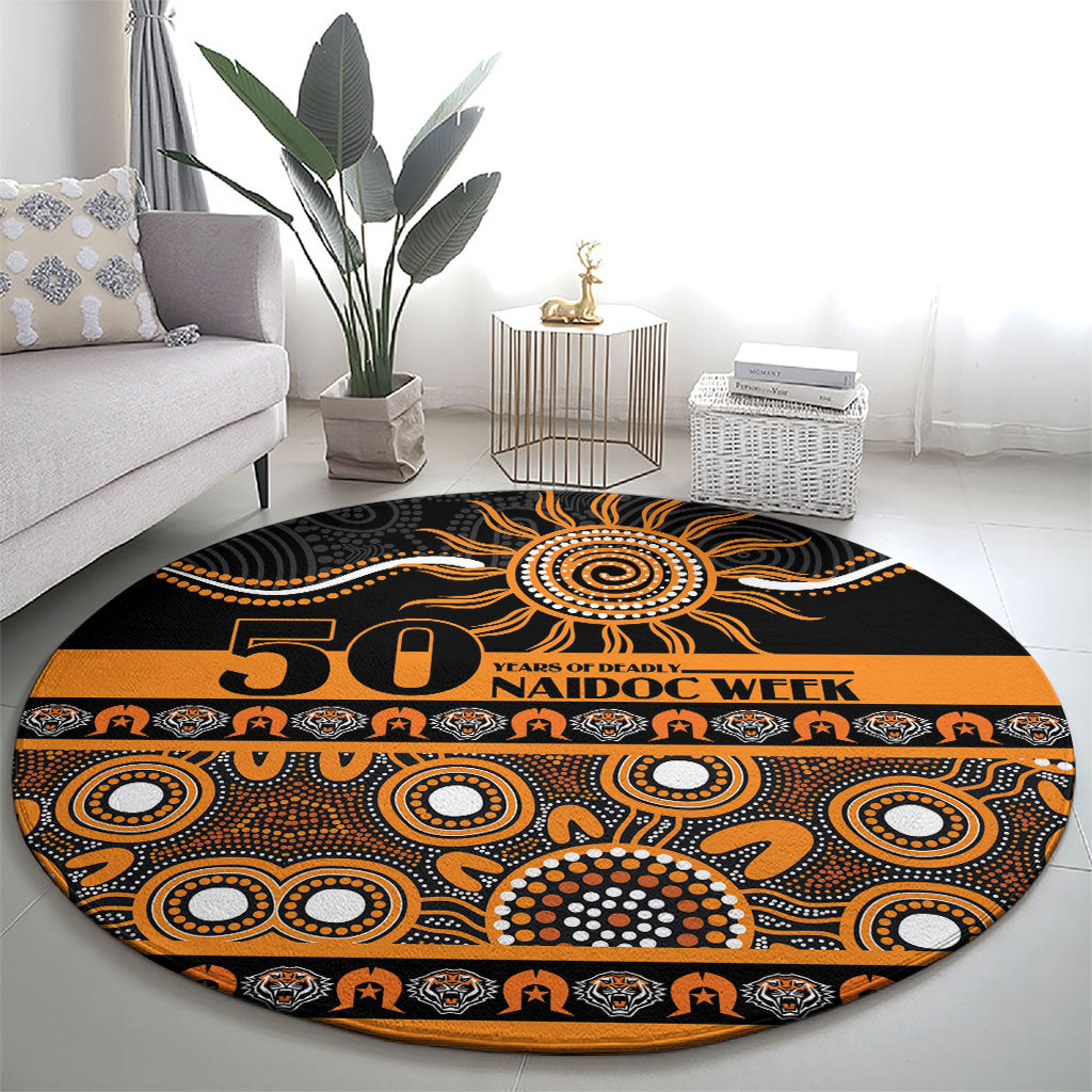 Tigers NAIDOC Week Round Carpet Aboriginal Torres Strait Islanders Vibe