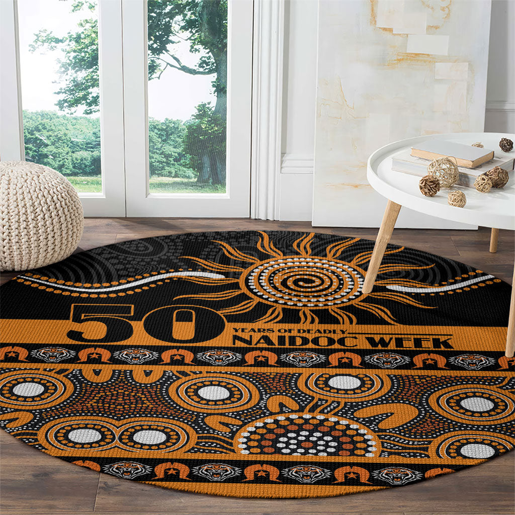 Tigers NAIDOC Week Round Carpet Aboriginal Torres Strait Islanders Vibe