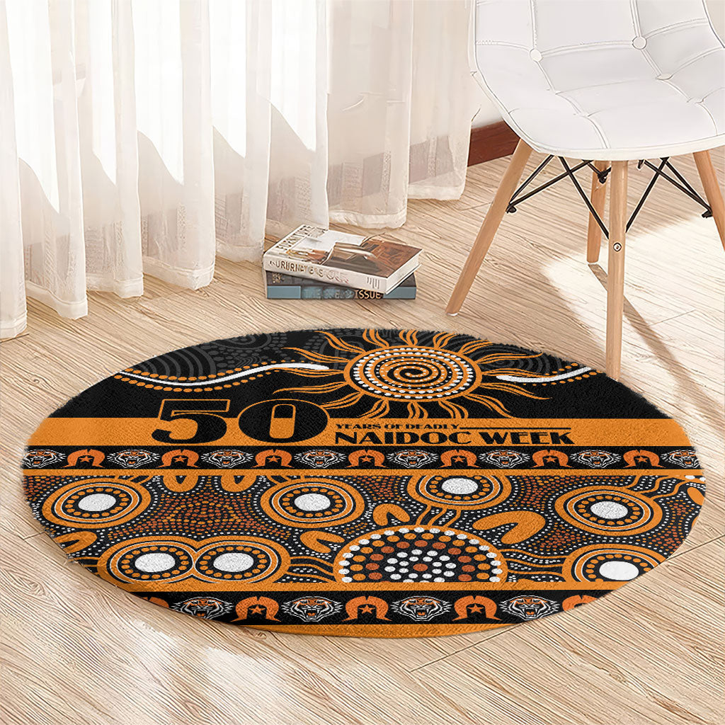 Tigers NAIDOC Week Round Carpet Aboriginal Torres Strait Islanders Vibe
