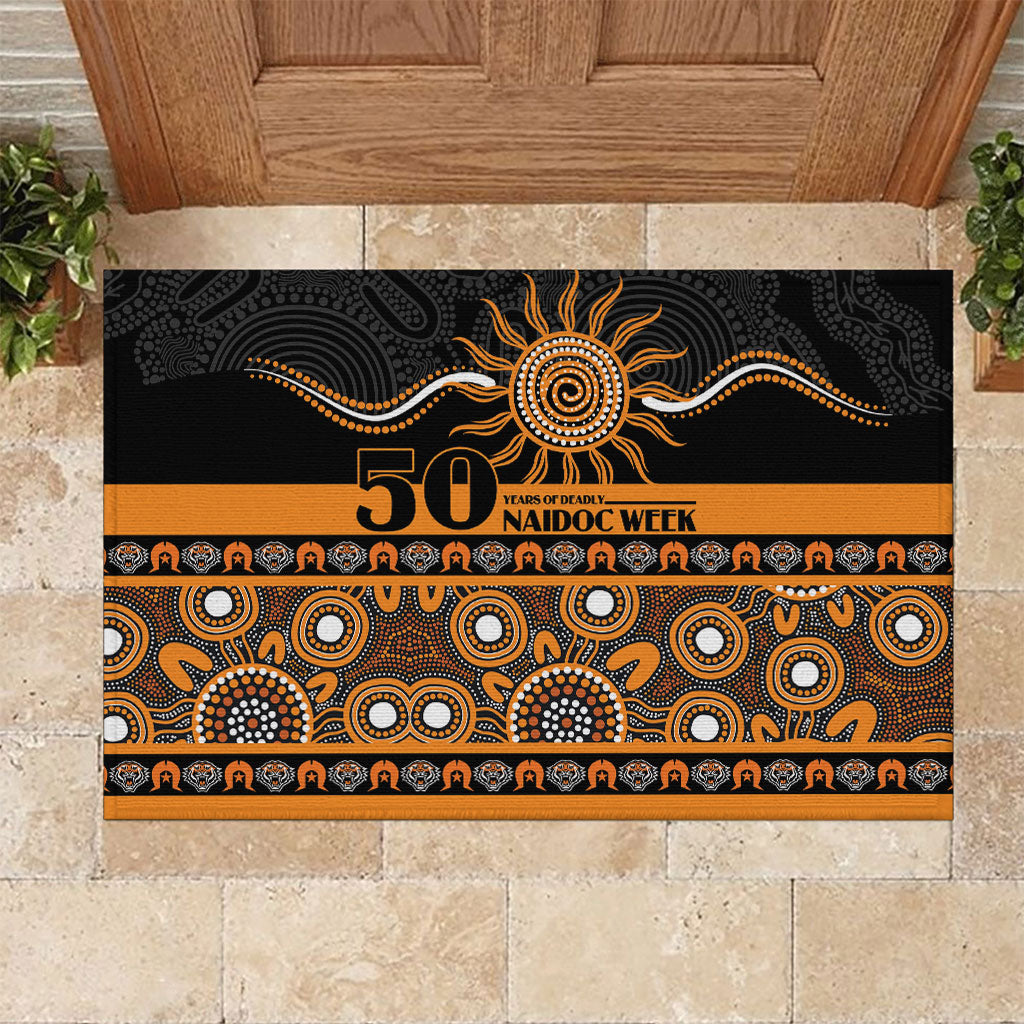 Tigers NAIDOC Week Rubber Doormat Aboriginal Torres Strait Islanders Vibe