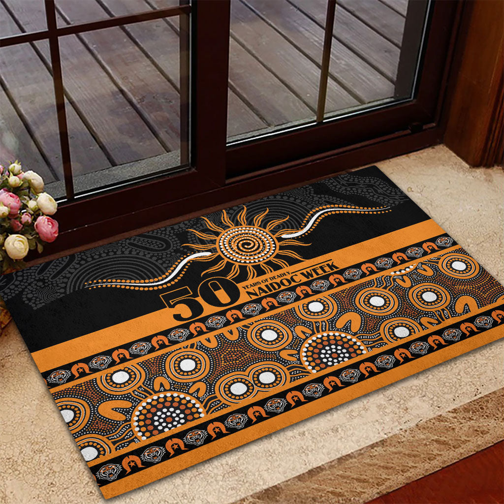 Tigers NAIDOC Week Rubber Doormat Aboriginal Torres Strait Islanders Vibe