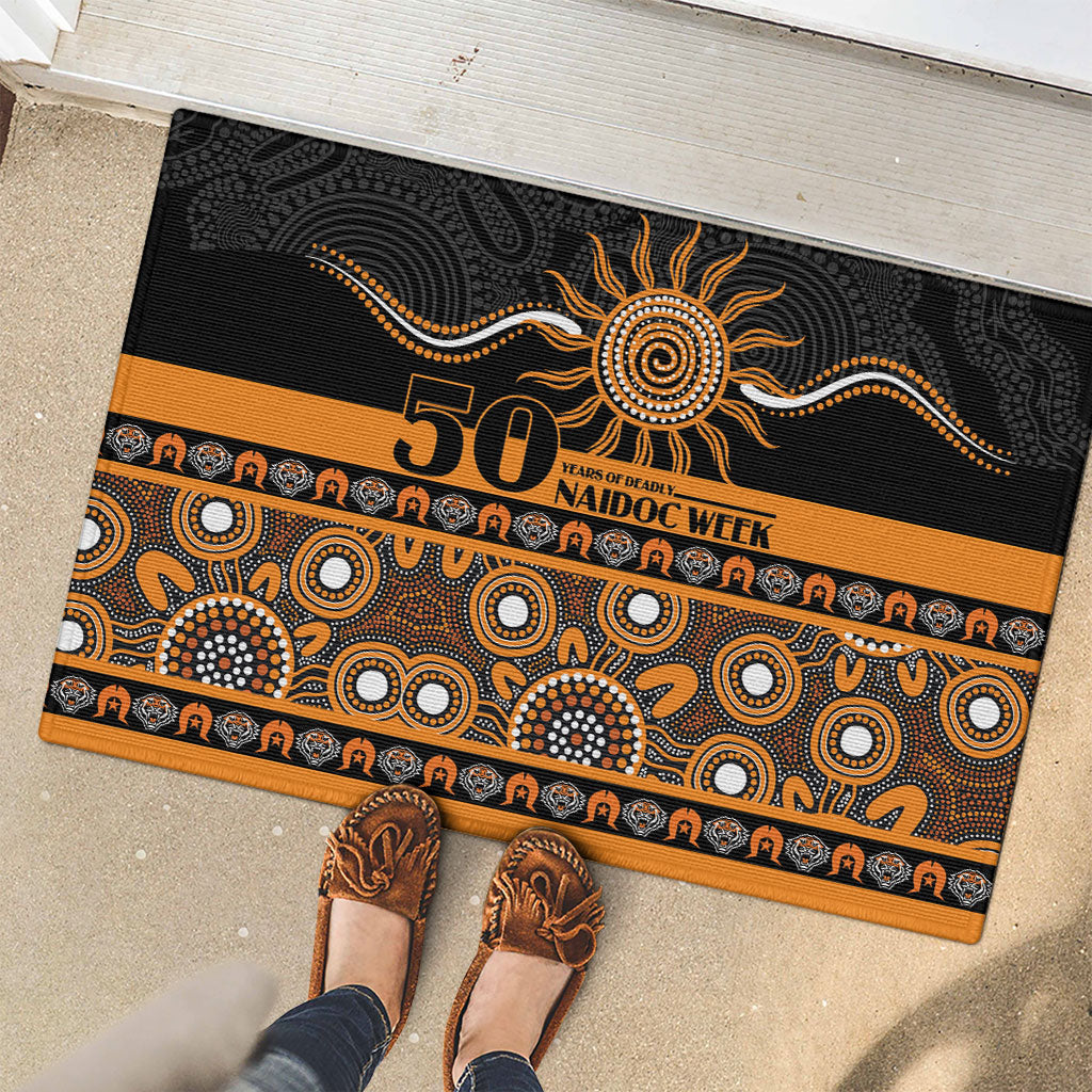 Tigers NAIDOC Week Rubber Doormat Aboriginal Torres Strait Islanders Vibe