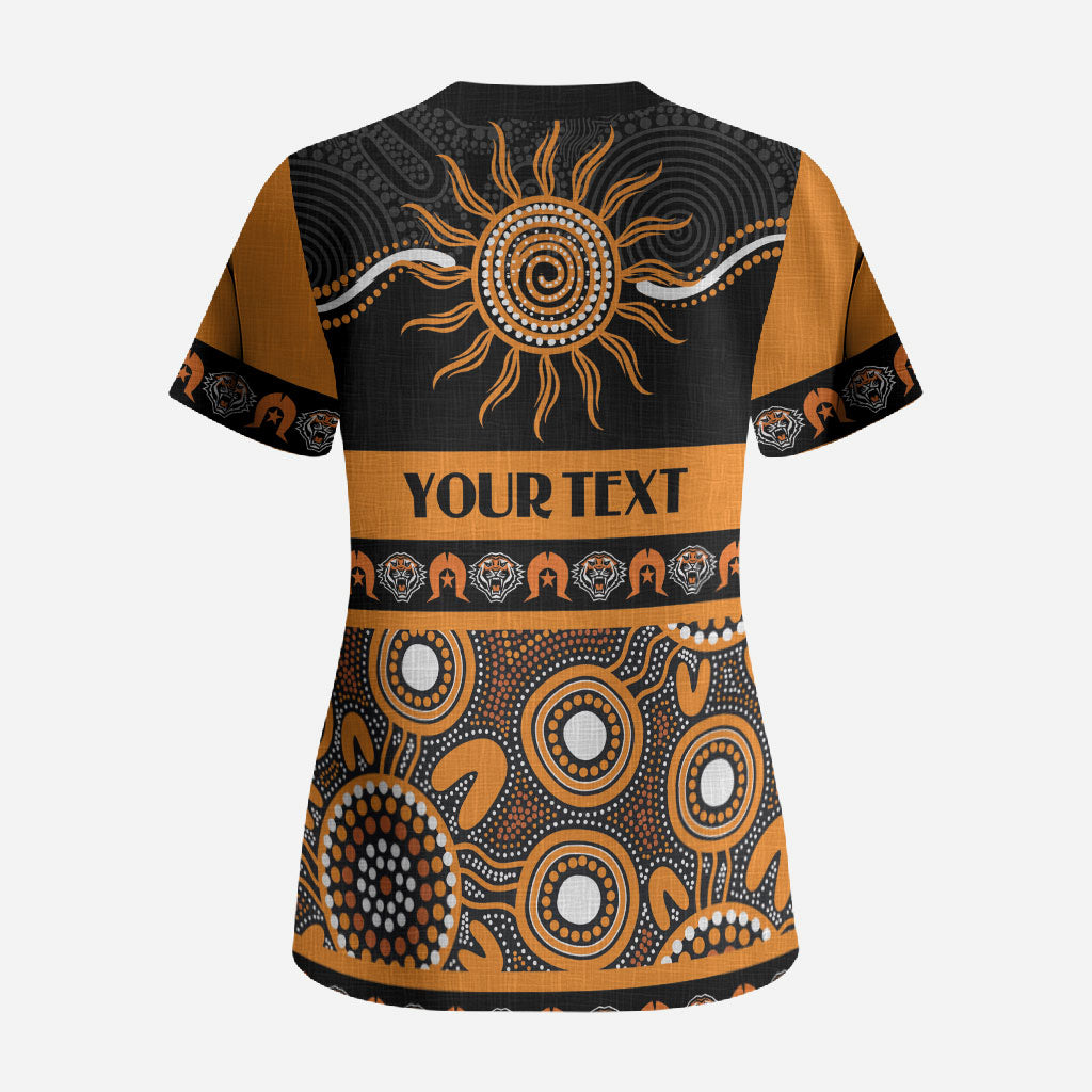 Tigers NAIDOC Week Personalised Scrub Top Aboriginal Torres Strait Islanders Vibe