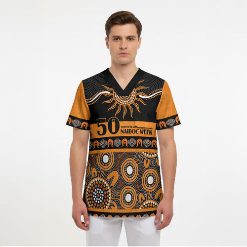 Tigers NAIDOC Week Personalised Scrub Top Aboriginal Torres Strait Islanders Vibe