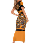 Tigers NAIDOC Week Personalised Short Sleeve Bodycon Dress Aboriginal Torres Strait Islanders Vibe