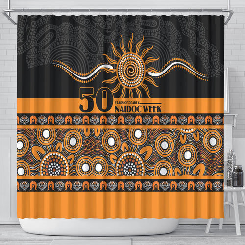 Tigers NAIDOC Week Shower Curtain Aboriginal Torres Strait Islanders Vibe