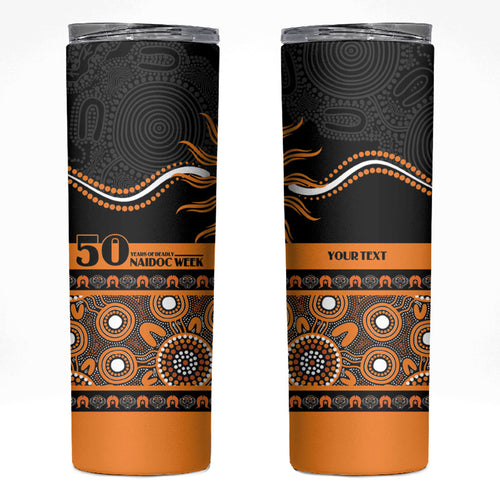 Tigers NAIDOC Week Personalised Skinny Tumbler Aboriginal Torres Strait Islanders Vibe