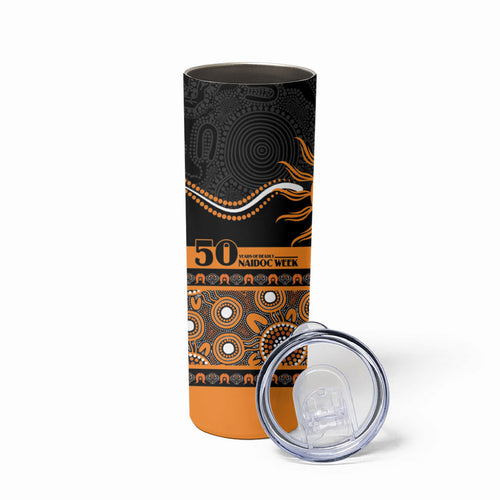 Tigers NAIDOC Week Personalised Skinny Tumbler Aboriginal Torres Strait Islanders Vibe