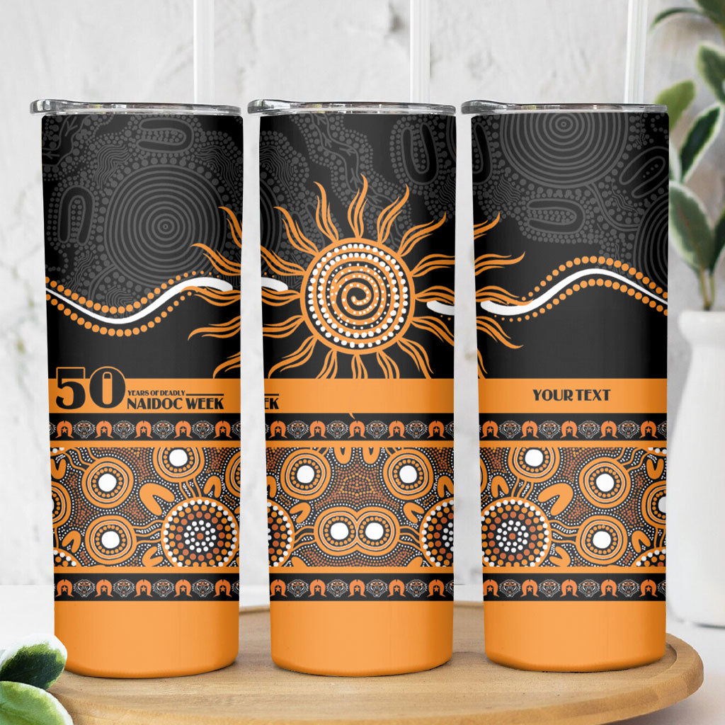 Tigers NAIDOC Week Personalised Skinny Tumbler Aboriginal Torres Strait Islanders Vibe