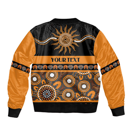 Tigers NAIDOC Week Personalised Sleeve Zip Bomber Jacket Aboriginal Torres Strait Islanders Vibe