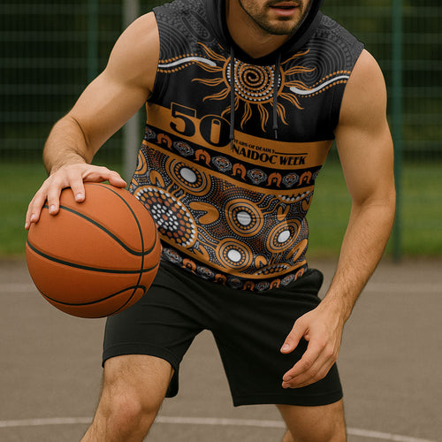 Tigers NAIDOC Week Personalised Sleeveless Hoodie Aboriginal Torres Strait Islanders Vibe