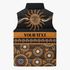 Tigers NAIDOC Week Personalised Sleeveless Puffer Jacket Aboriginal Torres Strait Islanders Vibe