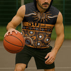 Tigers NAIDOC Week Personalised Sleeveless Zip Hoodie Aboriginal Torres Strait Islanders Vibe