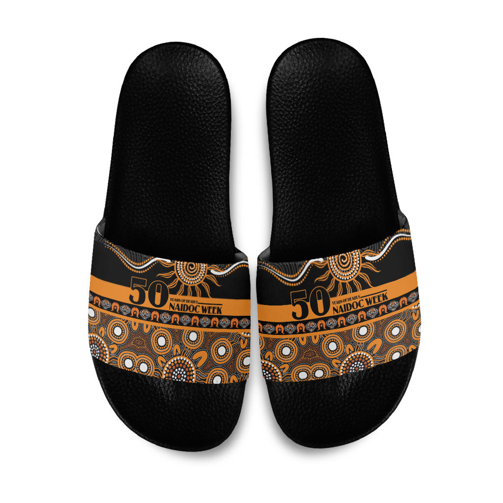 Tigers NAIDOC Week Slide Sandals Aboriginal Torres Strait Islanders Vibe