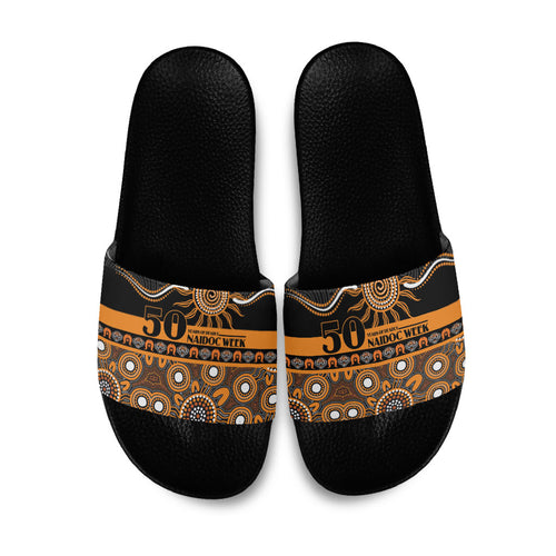 Tigers NAIDOC Week Slide Sandals Aboriginal Torres Strait Islanders Vibe