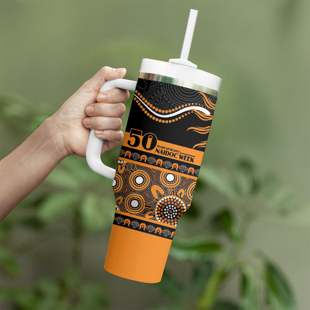 Tigers NAIDOC Week Personalised Tumbler With Handle Aboriginal Torres Strait Islanders Vibe