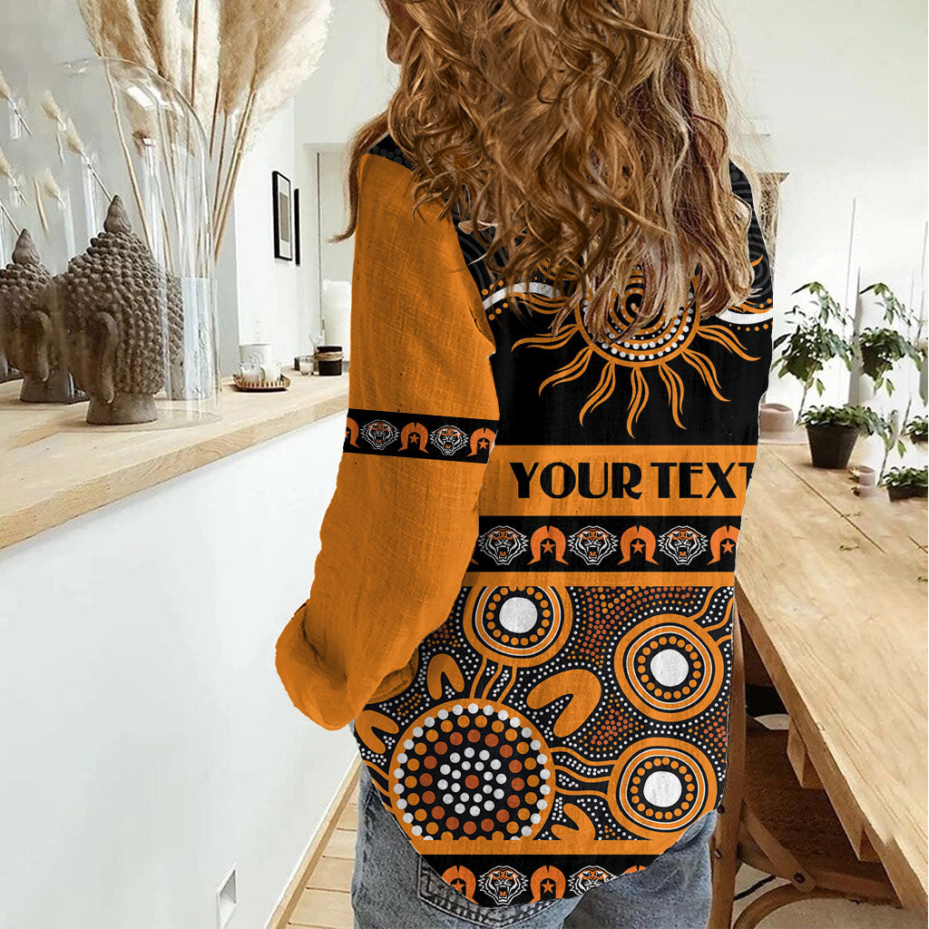 Tigers NAIDOC Week Personalised Women Casual Shirt Aboriginal Torres Strait Islanders Vibe