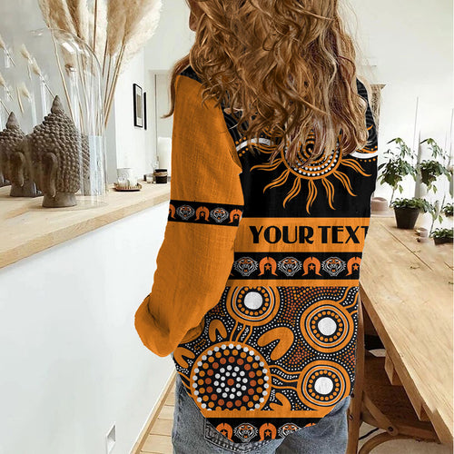 Tigers NAIDOC Week Personalised Women Casual Shirt Aboriginal Torres Strait Islanders Vibe