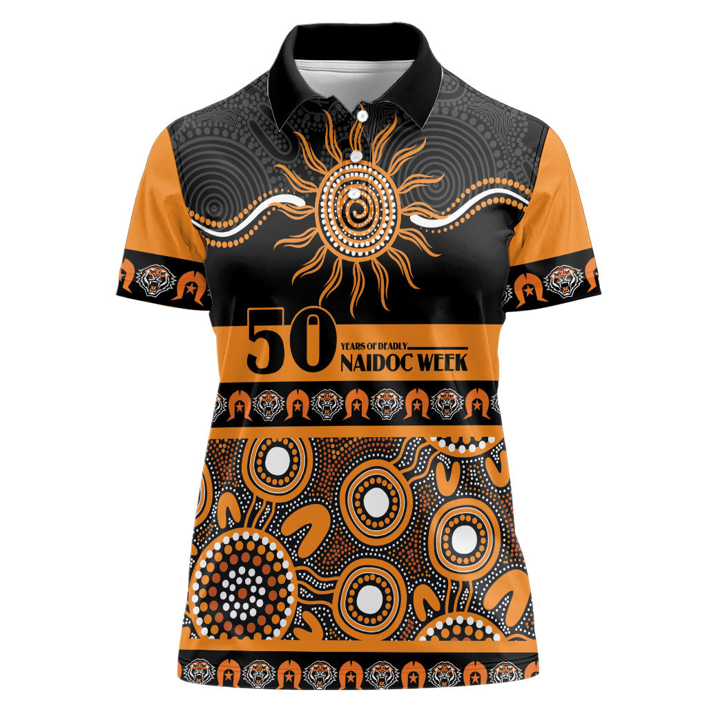 Tigers NAIDOC Week Personalised Women Polo Shirt Aboriginal Torres Strait Islanders Vibe
