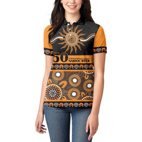 Tigers NAIDOC Week Personalised Women Polo Shirt Aboriginal Torres Strait Islanders Vibe