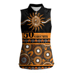 Tigers NAIDOC Week Personalised Women Sleeveless Polo Shirt Aboriginal Torres Strait Islanders Vibe