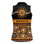 Tigers NAIDOC Week Personalised Women Sleeveless Polo Shirt Aboriginal Torres Strait Islanders Vibe