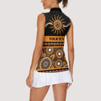 Tigers NAIDOC Week Personalised Women Sleeveless Polo Shirt Aboriginal Torres Strait Islanders Vibe
