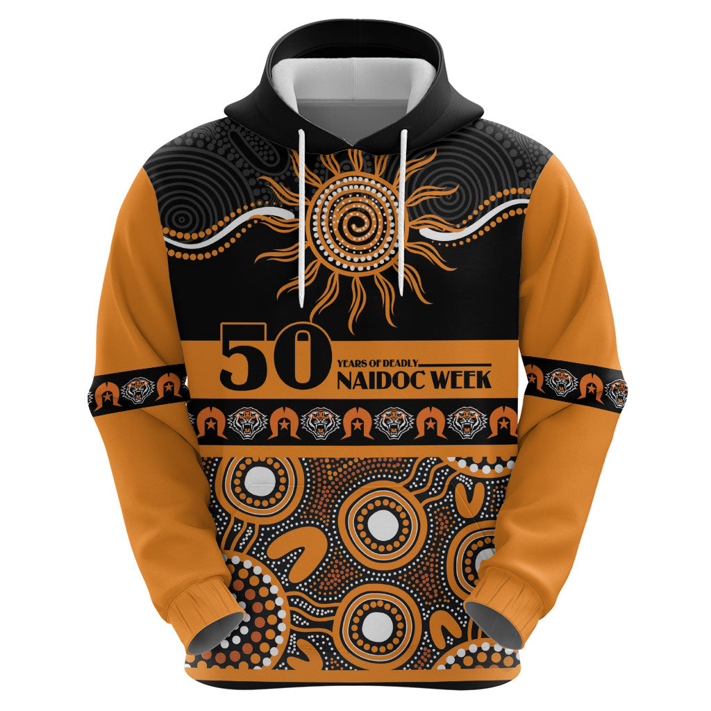 Tigers NAIDOC Week Personalised Zip Hoodie Aboriginal Torres Strait Islanders Vibe
