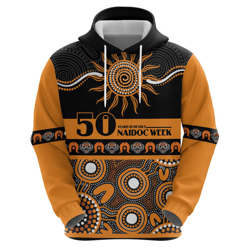 Tigers NAIDOC Week Personalised Zip Hoodie Aboriginal Torres Strait Islanders Vibe