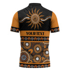 Tigers NAIDOC Week Personalised Zipper Polo Shirt Aboriginal Torres Strait Islanders Vibe