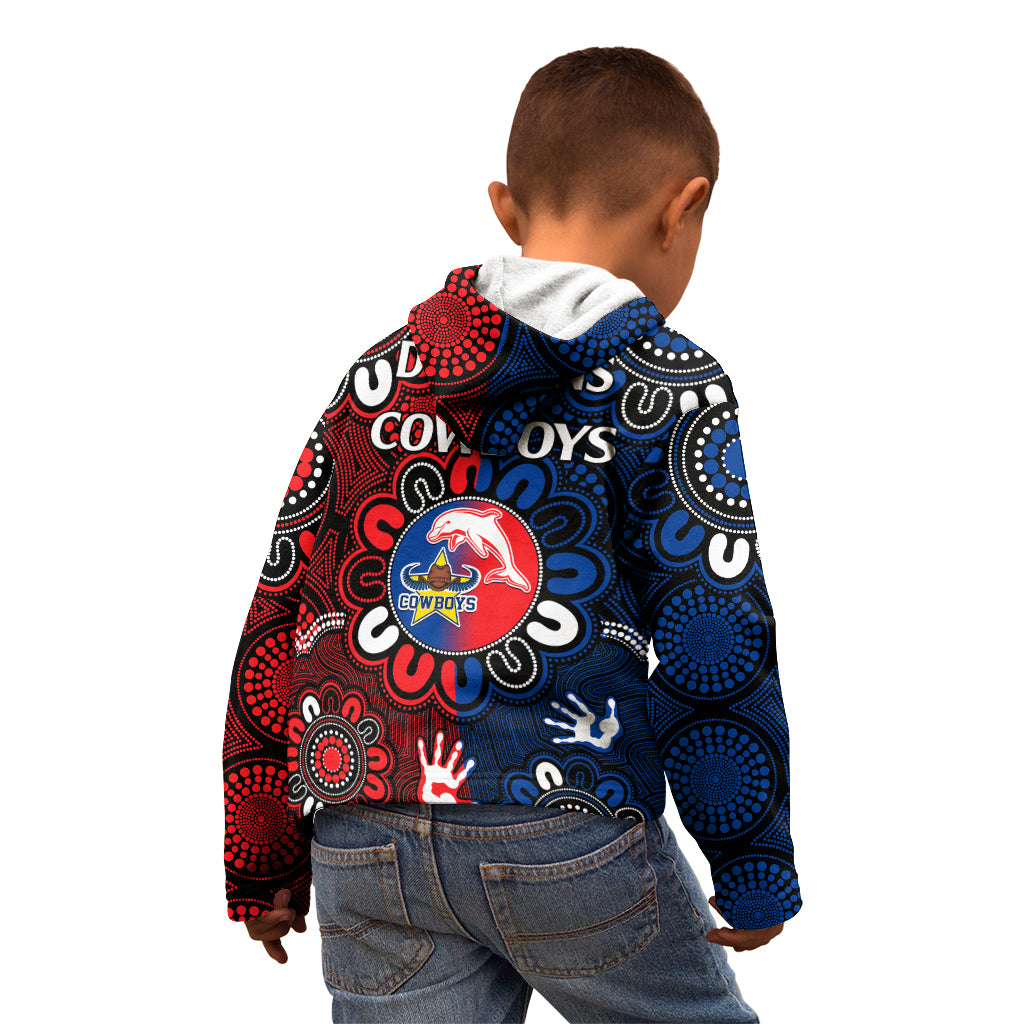 nrl-dolphins-combine-cowboys-rugby-kid-hoodie-indigenous-aboriginal-style